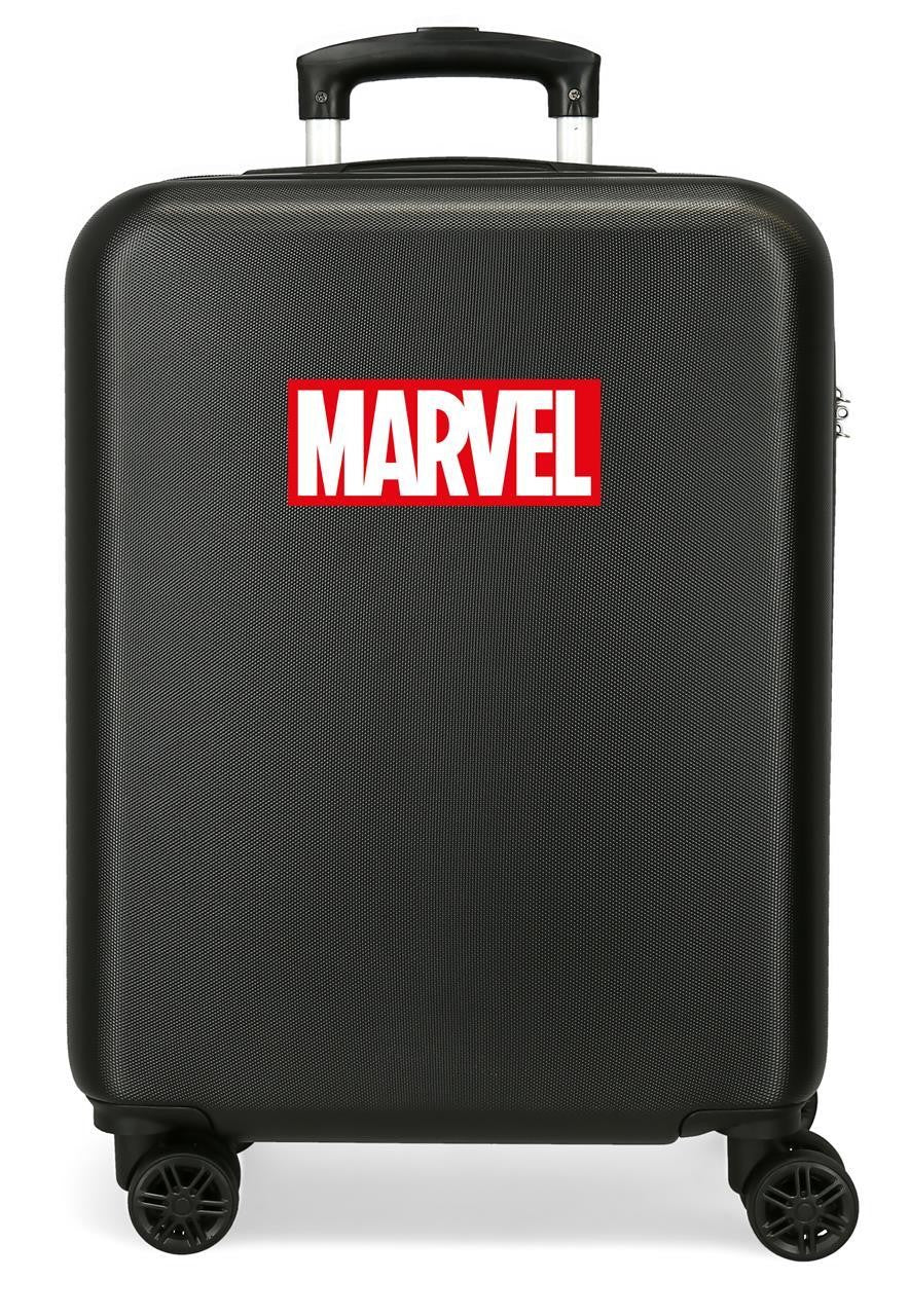 4541141 TROLLEY ABS 55CM.4R. LOGO MARVEL BLACK