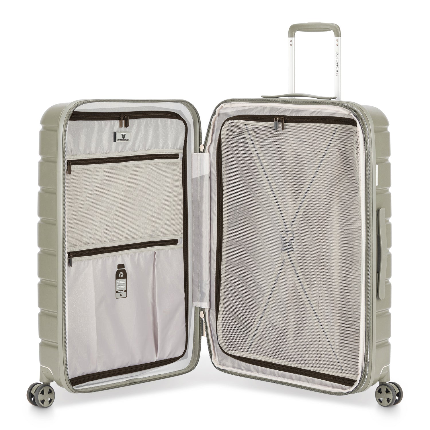 RONCATO RELIFE Maleta Grande Extensible con Ruedas removibles