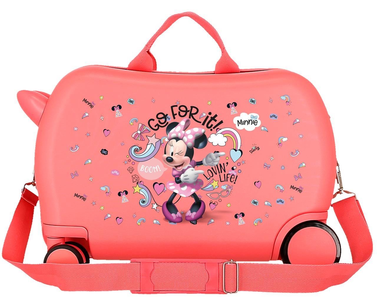 4721021 Maleta INF.ABS 4R.(2 MULTI.) 45CM. MINNIE LOVING LIF