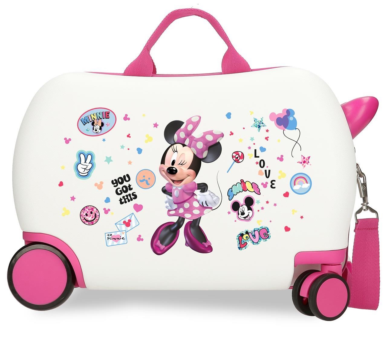 4751041 Maleta INF.ABS 4R.(2 MULTI.) 45CM.MINNIE PARTY