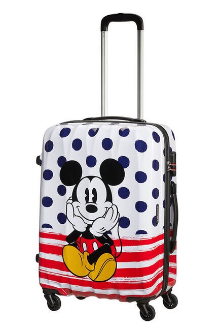Średnia walizka 65CM MICKEY BLUE DOTS DISNEY LEGENDS Z AMERICAN TOURISTER