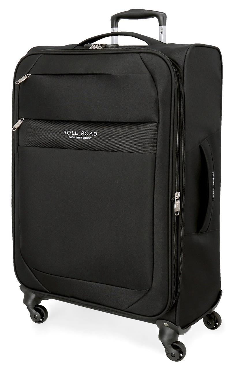 5019221 TROLLEY PES 66CM.4R.ROLL ROAD ROYCE NERO