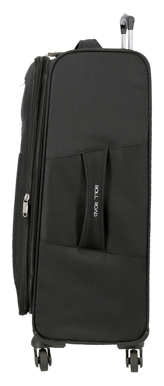 5019221 TROLLEY PES 66CM.4R.ROLL ROAD ROYCE NERO