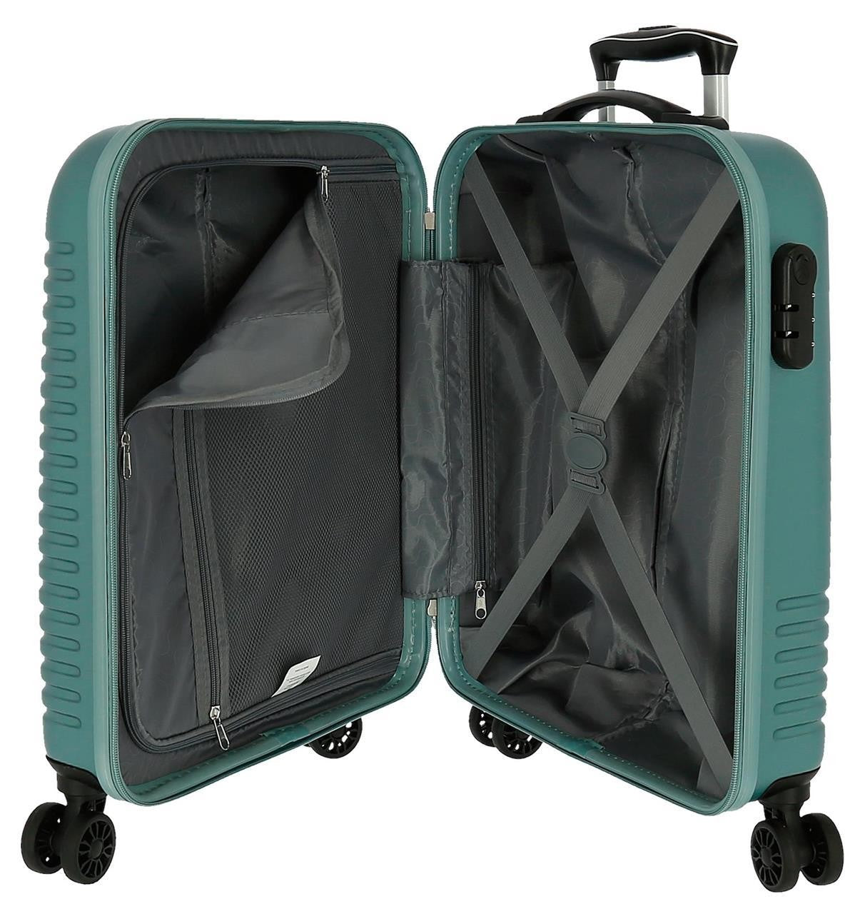 5089125 TROLLEY ABS 55CM.4R. INDIA TURQUOISE