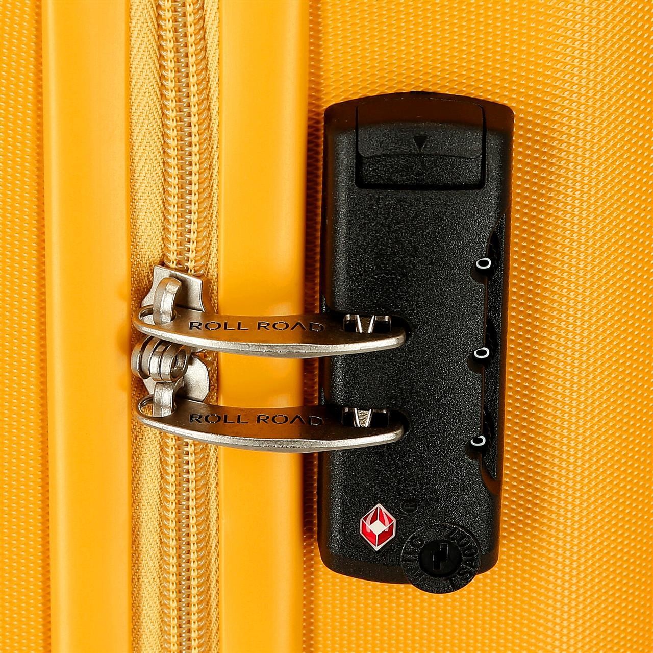 5089128 TROLLEY ABS 55CM.4R.INDIA OCHER