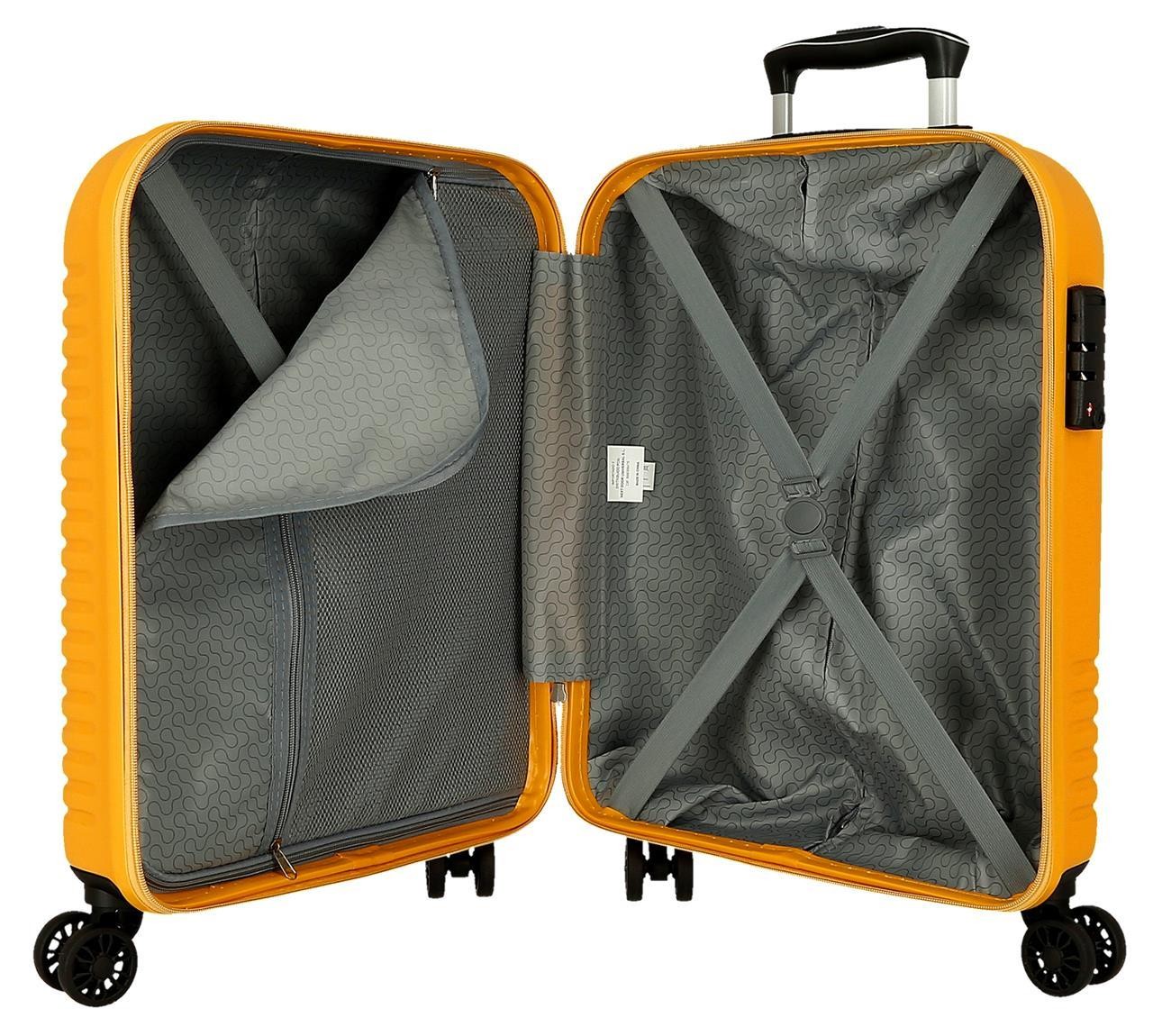 5089128 TROLLEY ABS 55CM.4R.INDIA OCHER