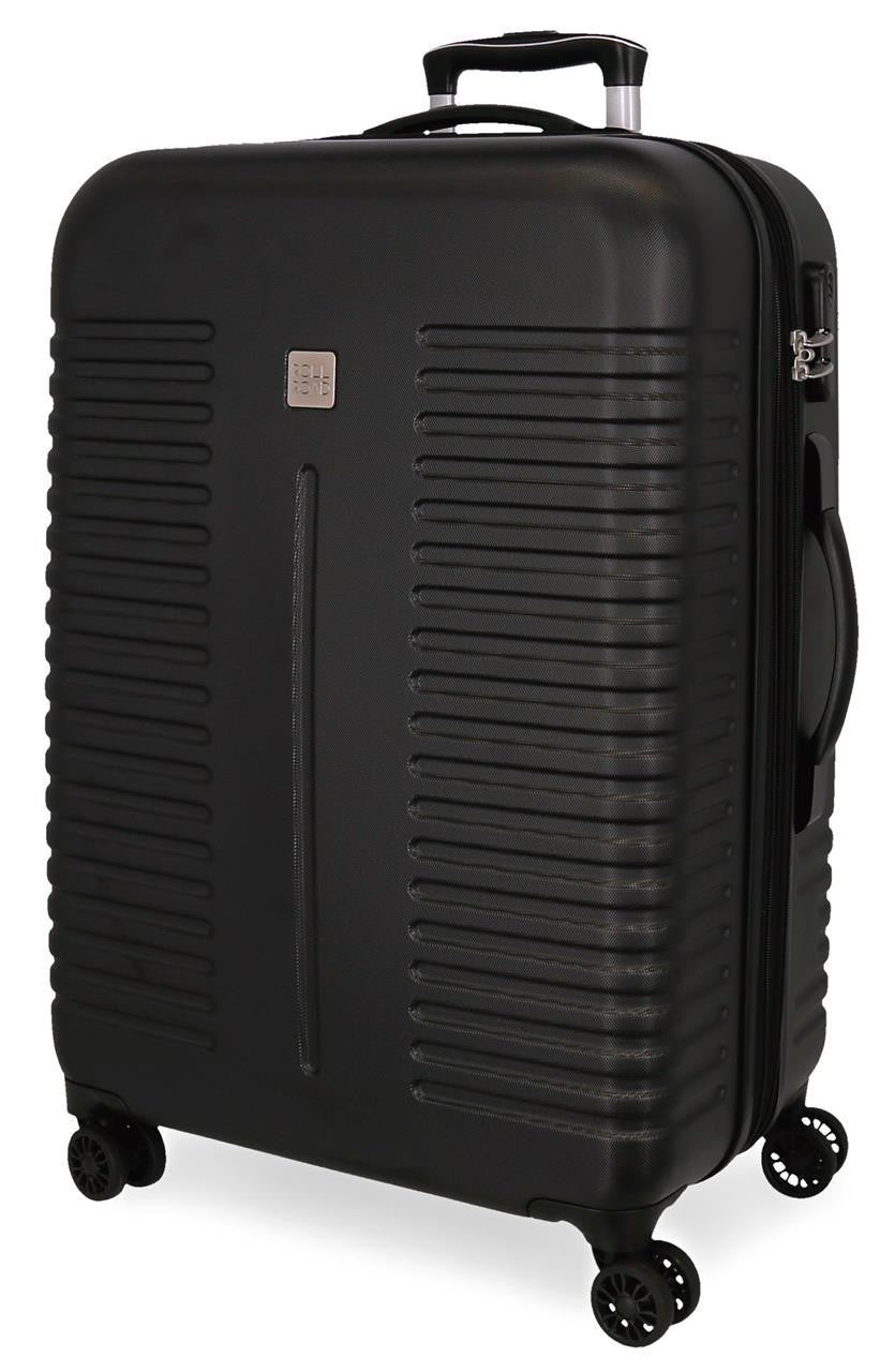 5089321 TROLLEY ABS 80CM,4R, C/ EXP, INDIA SCHWARZ