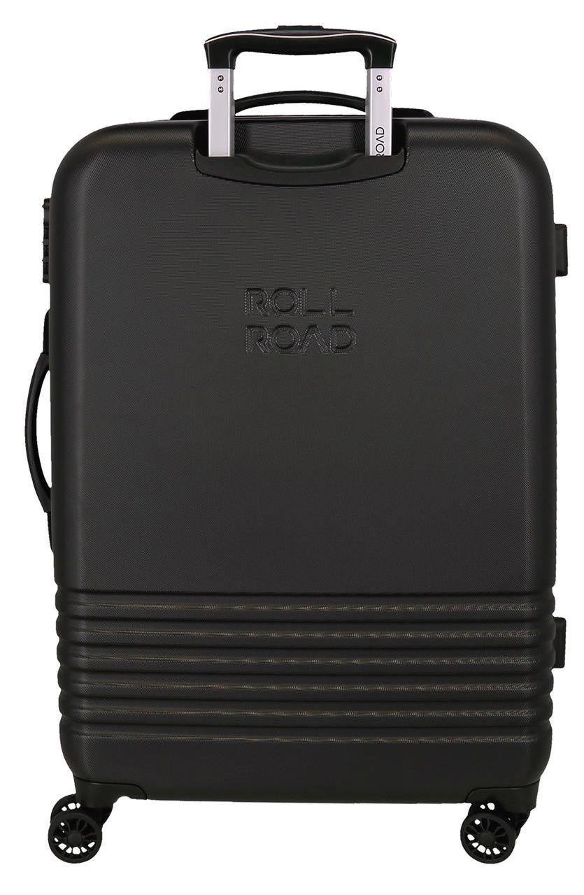 5089321 TROLLEY ABS 80CM,4R, C/ EXP, INDIA SCHWARZ