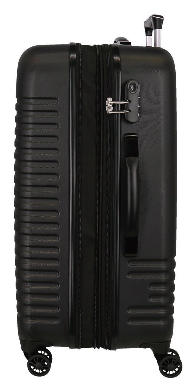 5089321 TROLLEY ABS 80CM,4R, C/ EXP, INDIA SCHWARZ