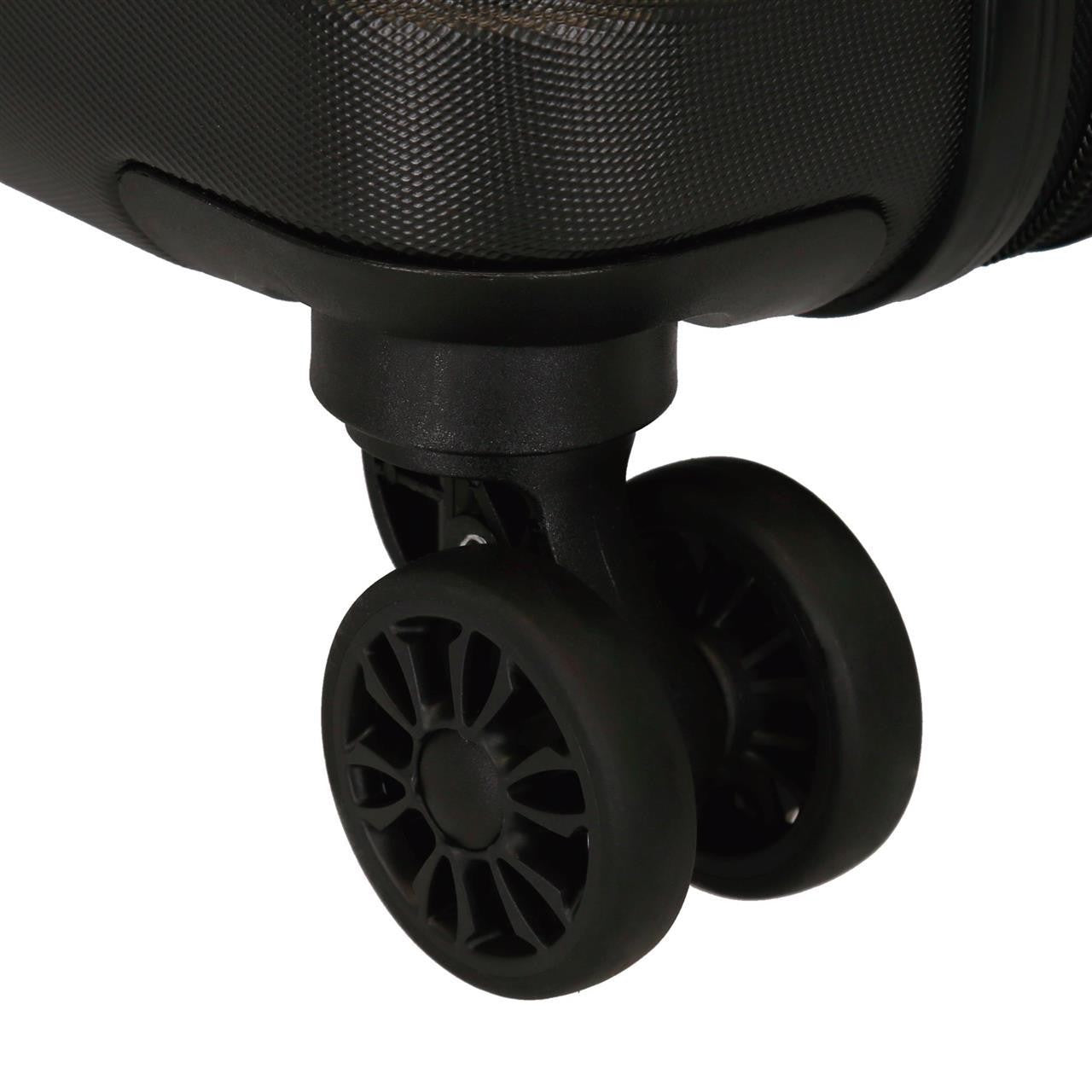 5089321 TROLLEY ABS 80CM,4R, C/ EXP, INDIA SCHWARZ