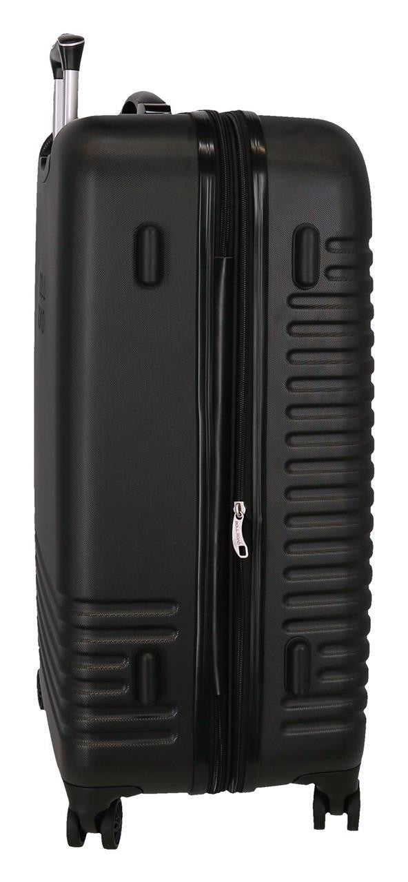 5089321 TROLLEY ABS 80CM,4R, C/ EXP, INDIA SCHWARZ