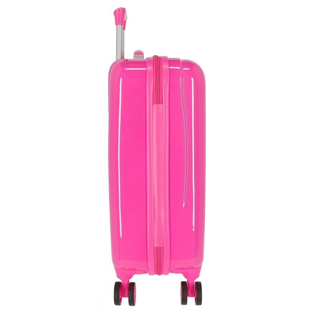 Valise cabine Minnie Happy Helpers rigide 55cm Rose