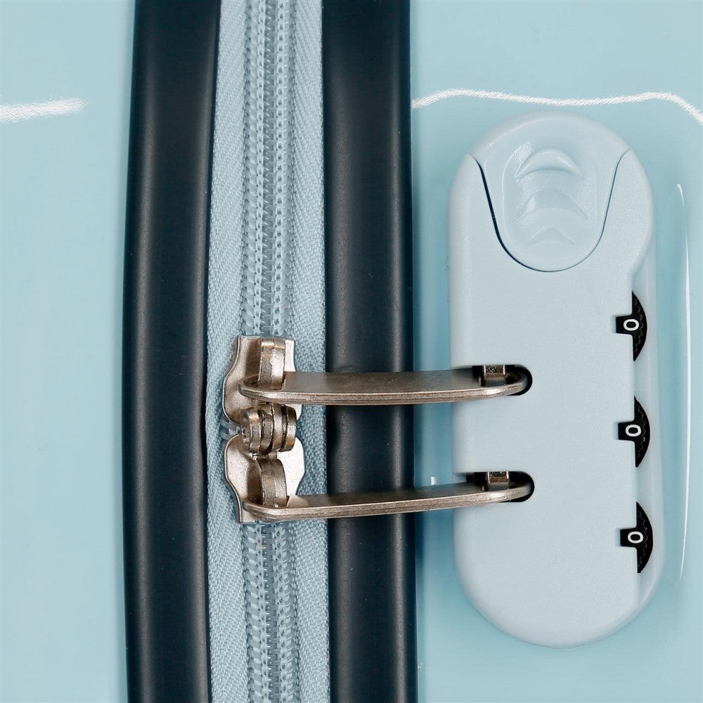 Children's suitcase 2 multidirectional wheels Minnie Happy Helpers Light blue