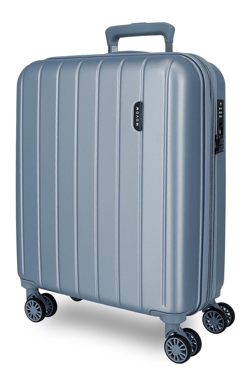 5318663 TROLLEY ABS 55CM.4R.C/EXP.WOOD SREBRNY