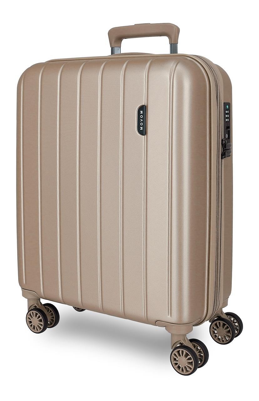 5318665 TROLLEY ABS 55CM.4R.C/EXP.WOOD Champagne