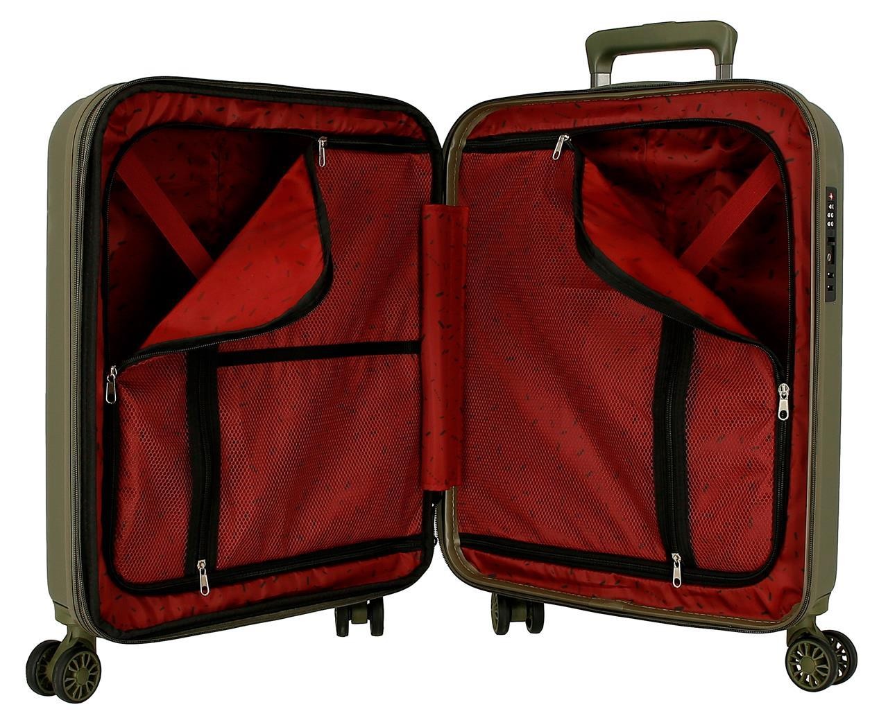 531866A TROLLEY ABS 55CM.4R.C/EXP.WOOD KHAKI