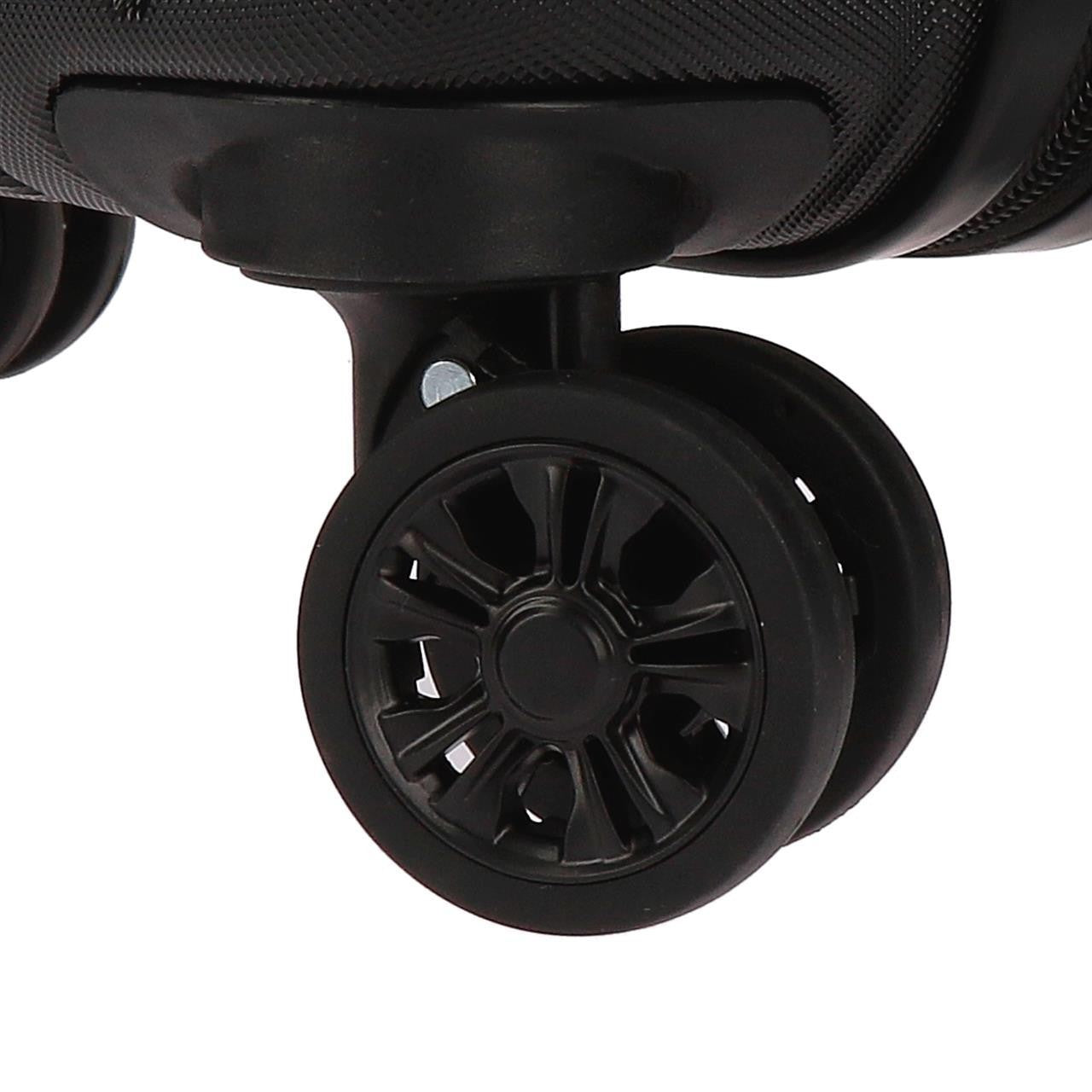 5319161 TROLLEY ABS 55CM.4R.WOOD NERO