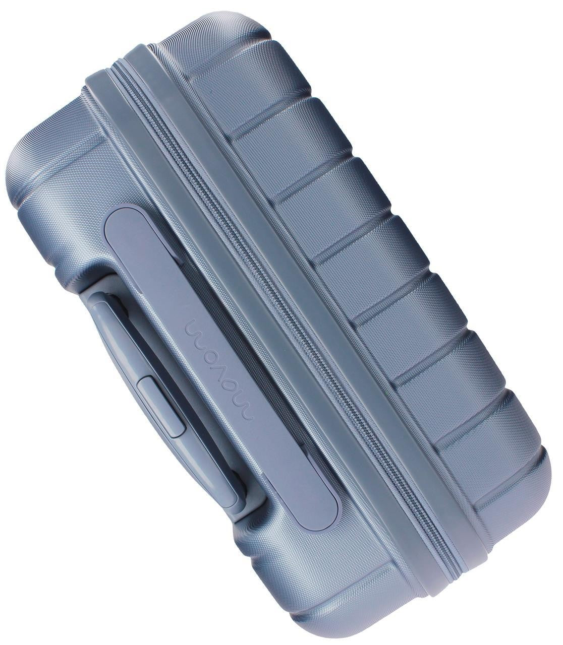 5319163 TROLLEY ABS 55CM.4R.WOOD SILBER