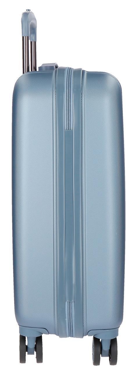 5319163 TROLLEY ABS 55CM.4R.WOOD SILBER