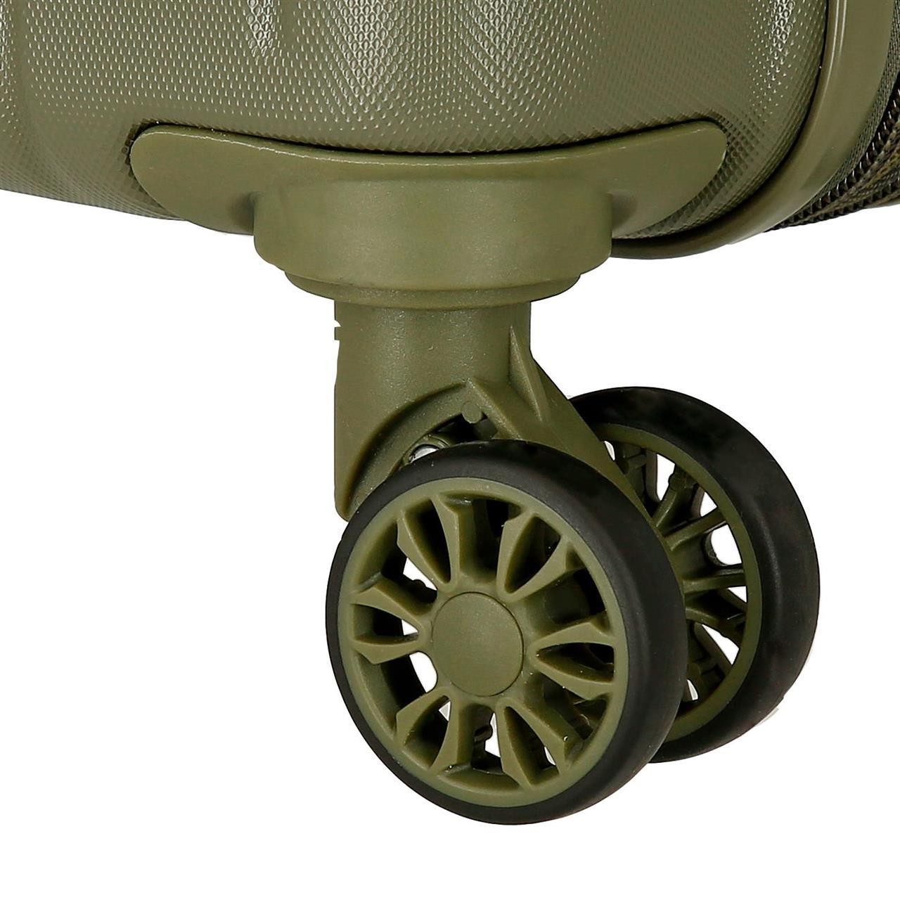 531916A TROLLEY ABS 55CM.4R.WOOD KHAKI