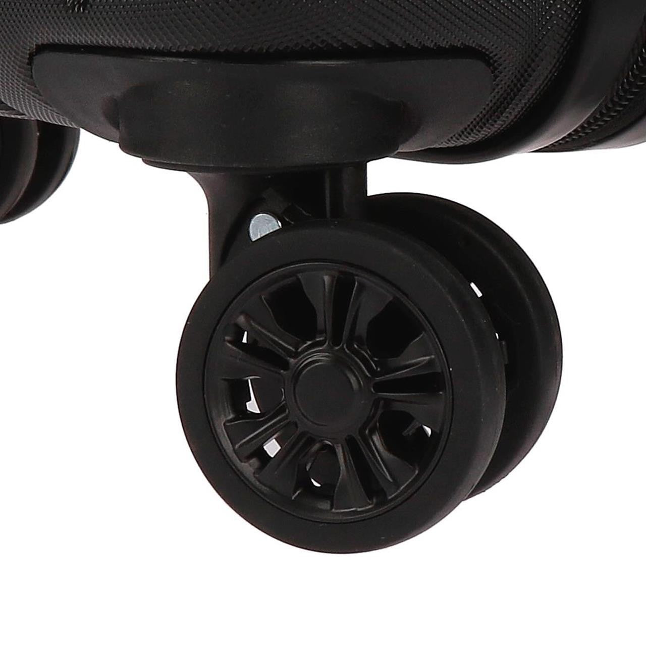 5319261 TROLLEY ABS 65CM.4R.WOOD BLACK