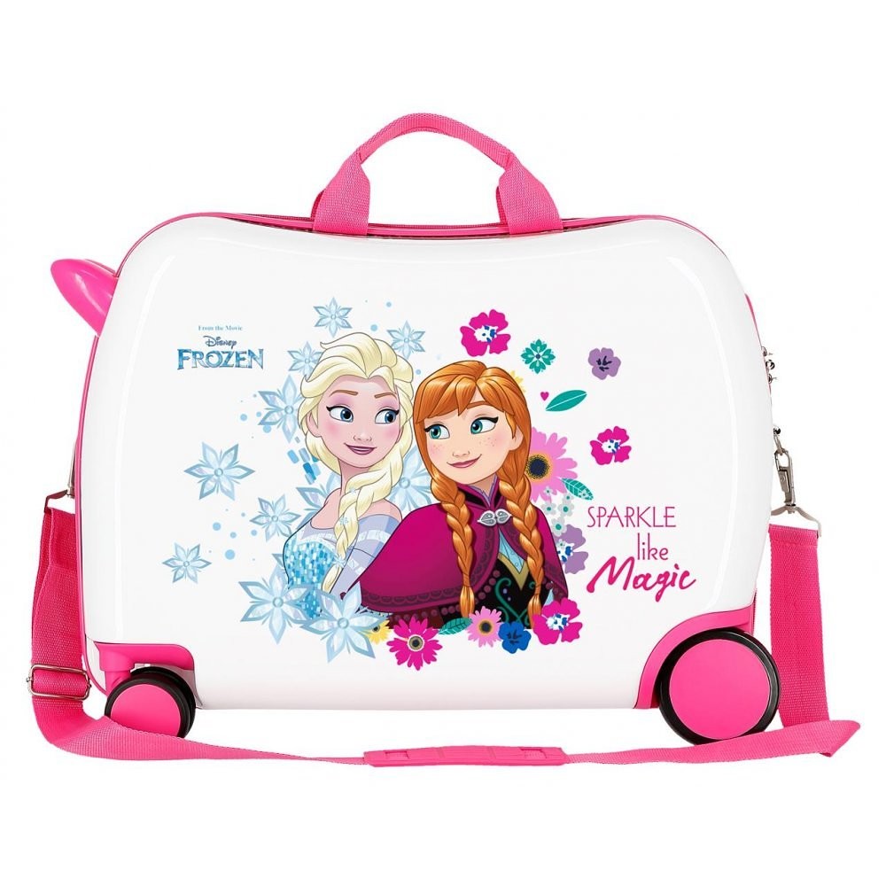 Children's suitcase 2 multidirectional wheels Sparkle Frozen