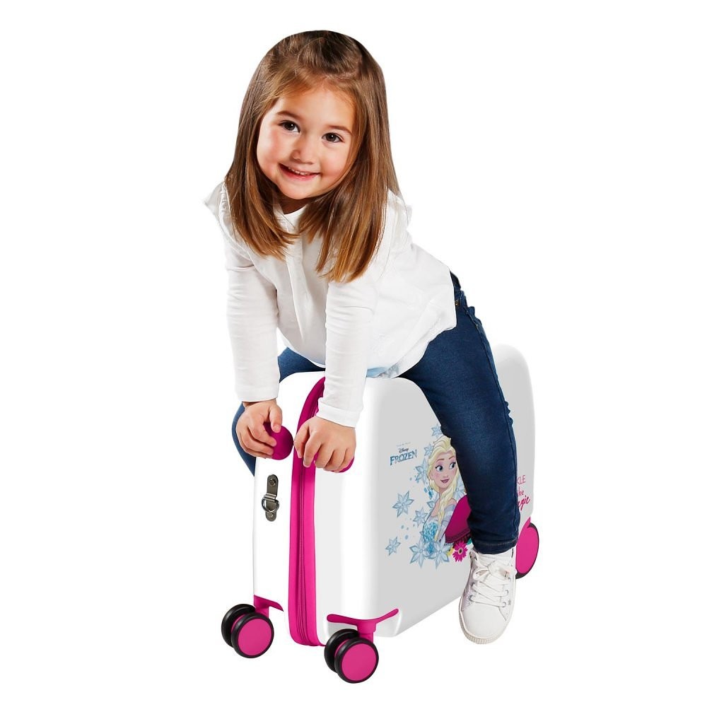Children's suitcase 2 multidirectional wheels Sparkle Frozen