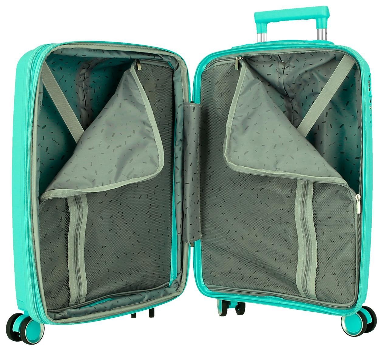 5328628 TROLLEY PP 55CM.4R.C/EXP.MOVOM INARI TURCHESE