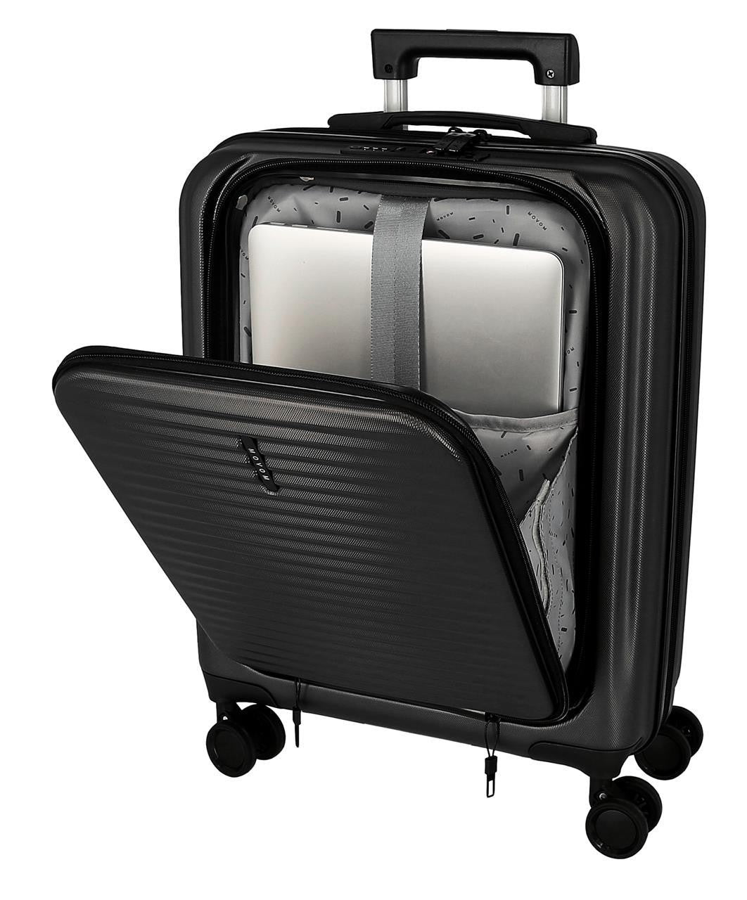 5351221 TROLLEY ABS C/BOLS. 55CM.4R.MOVOM DAYTON CZARNY