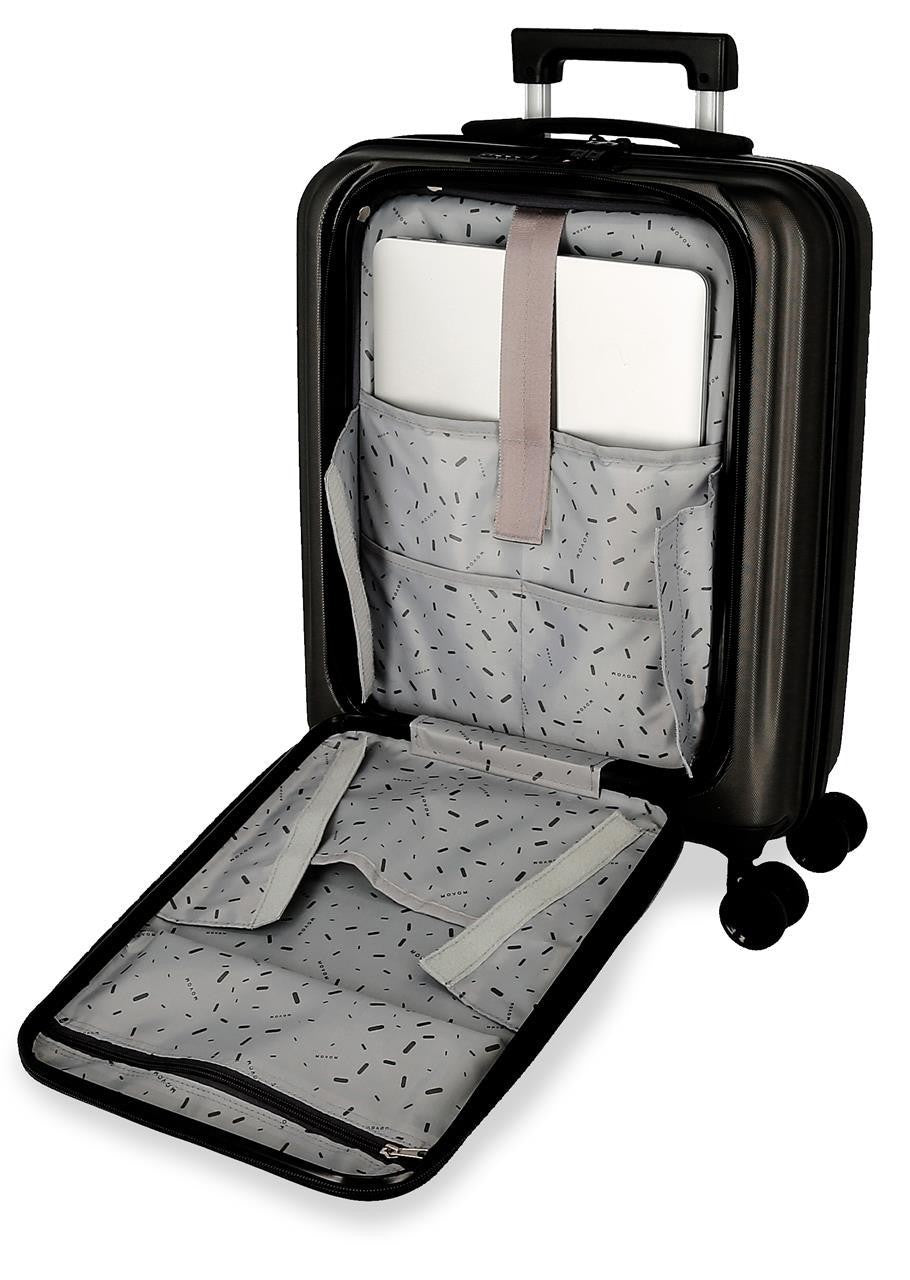 5351221 TROLLEY ABS C/BOLS. 55CM.4R.MOVOM DAYTON CZARNY