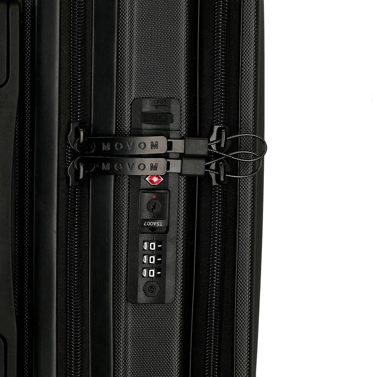 5351221 TROLLEY ABS C/BOLS. 55CM.4R.MOVOM DAYTON CZARNY