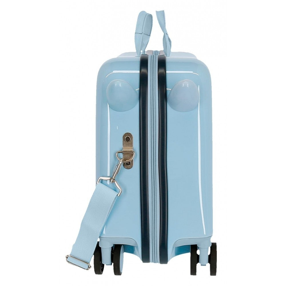 Children's suitcase 2 multidirectional wheels Little Me Unicorn Light blue