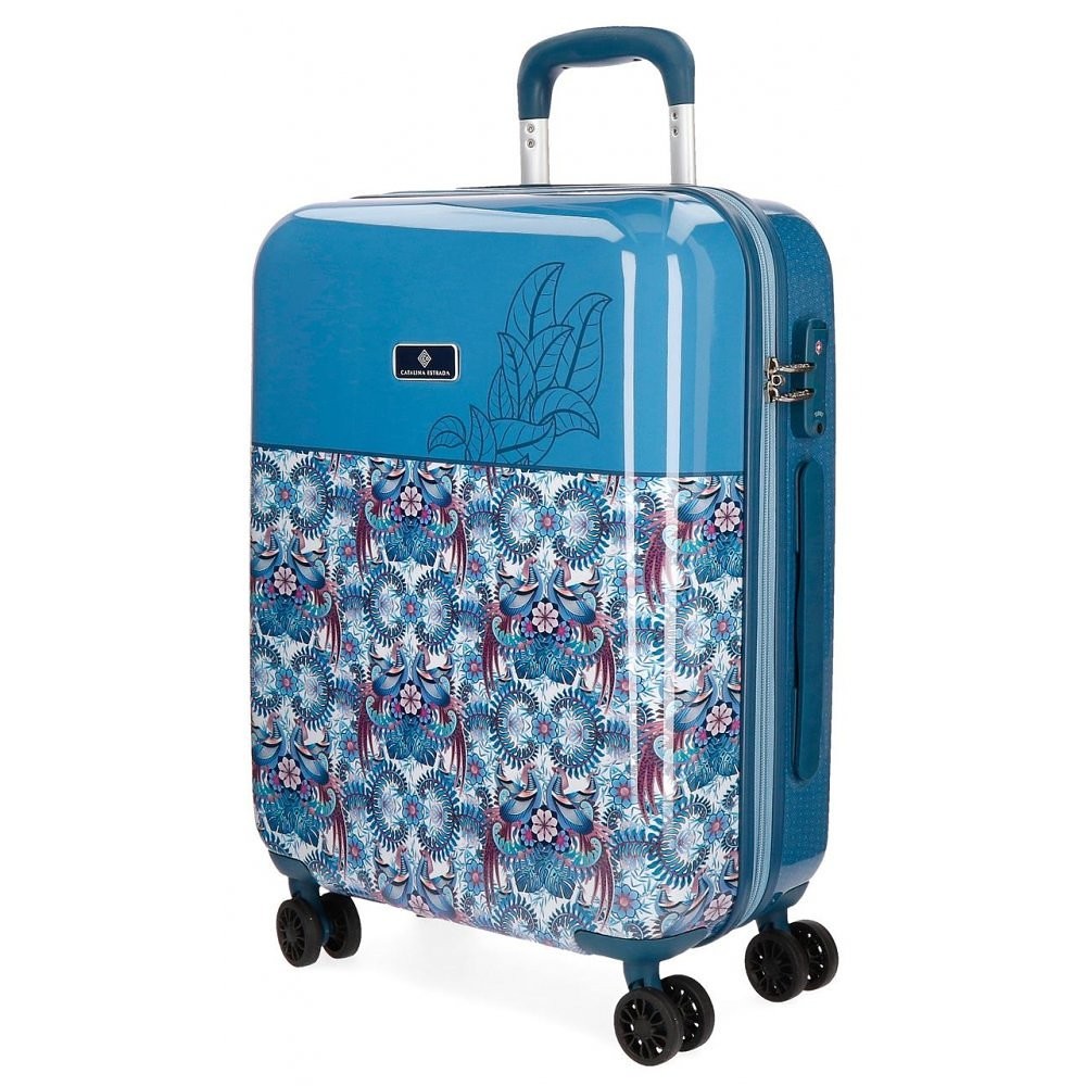 Cabin suitcase Catalina Estrada Faisan rigid 55cm Blue