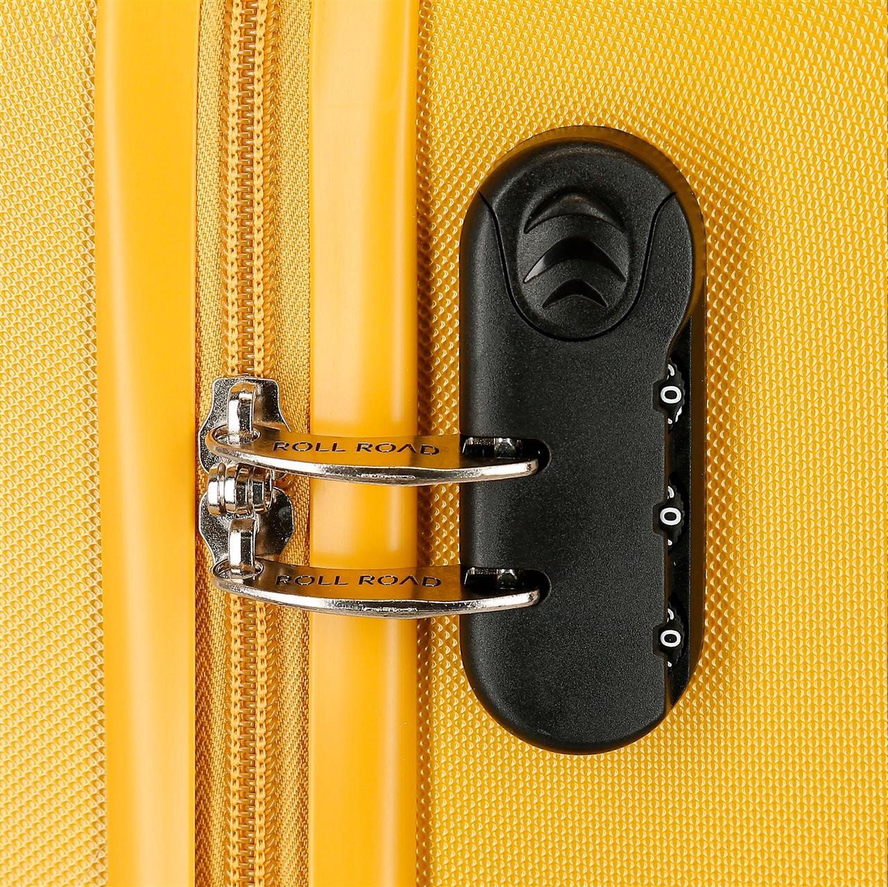 584926D TROLLEY ABS 65CM.4R.FLEX OCHER