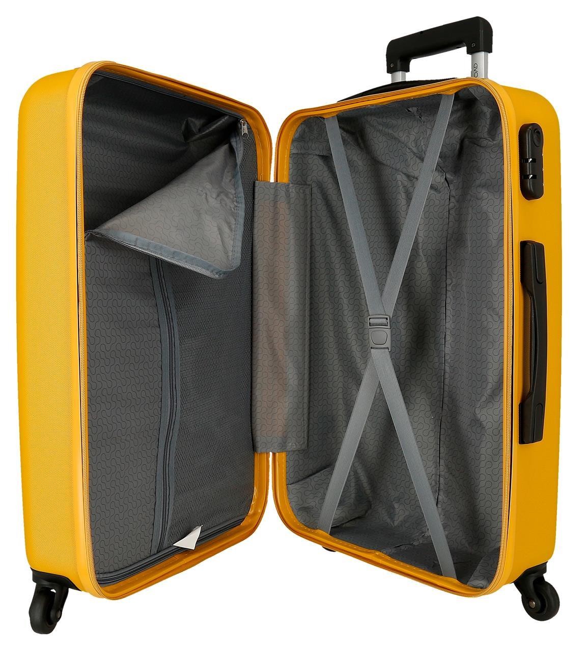 584926D TROLLEY ABS 65CM.4R.FLEX OCHER