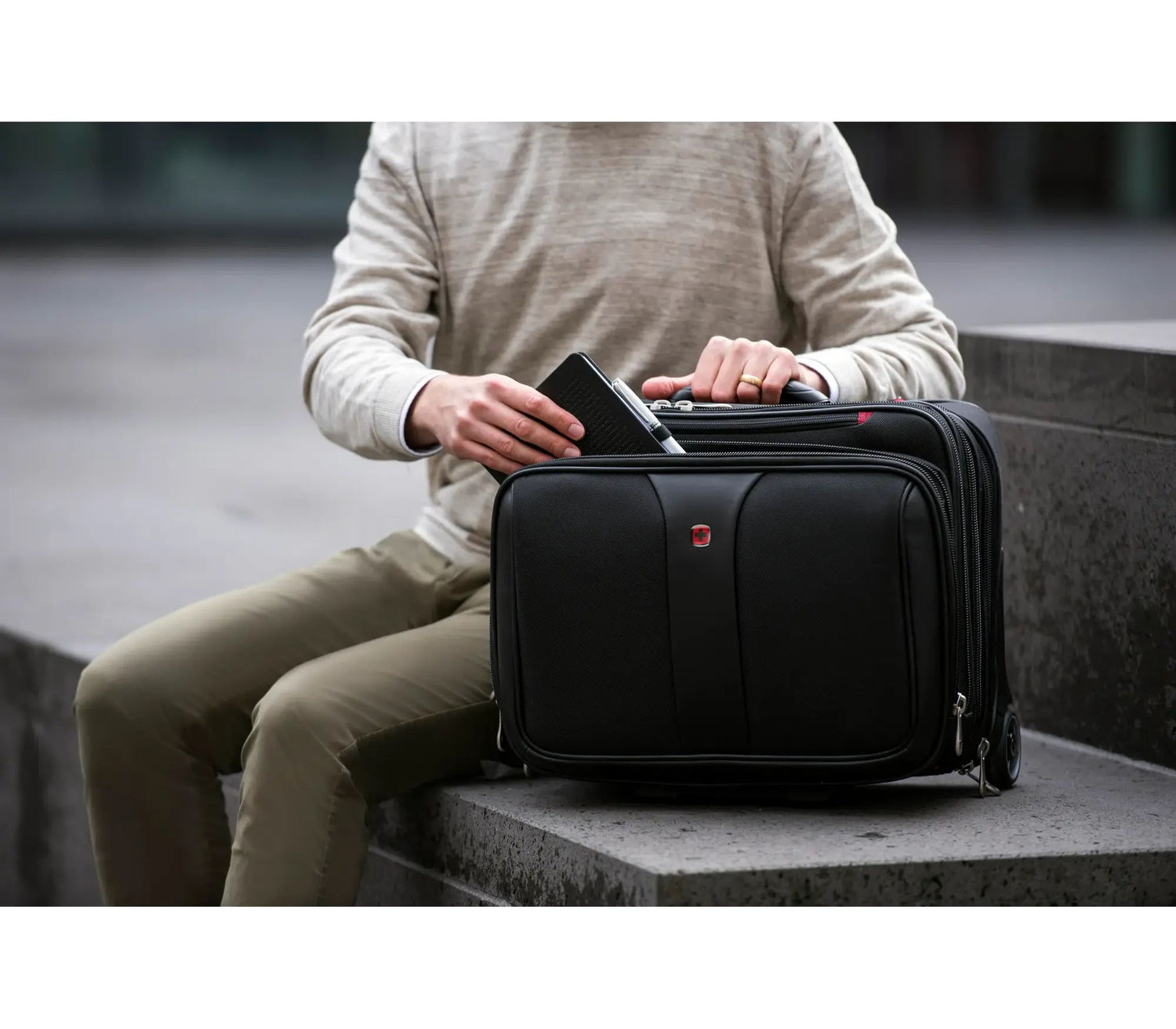 WENGER Set 2-osainen yritysmatkatavarat comp-to-roller Patriot