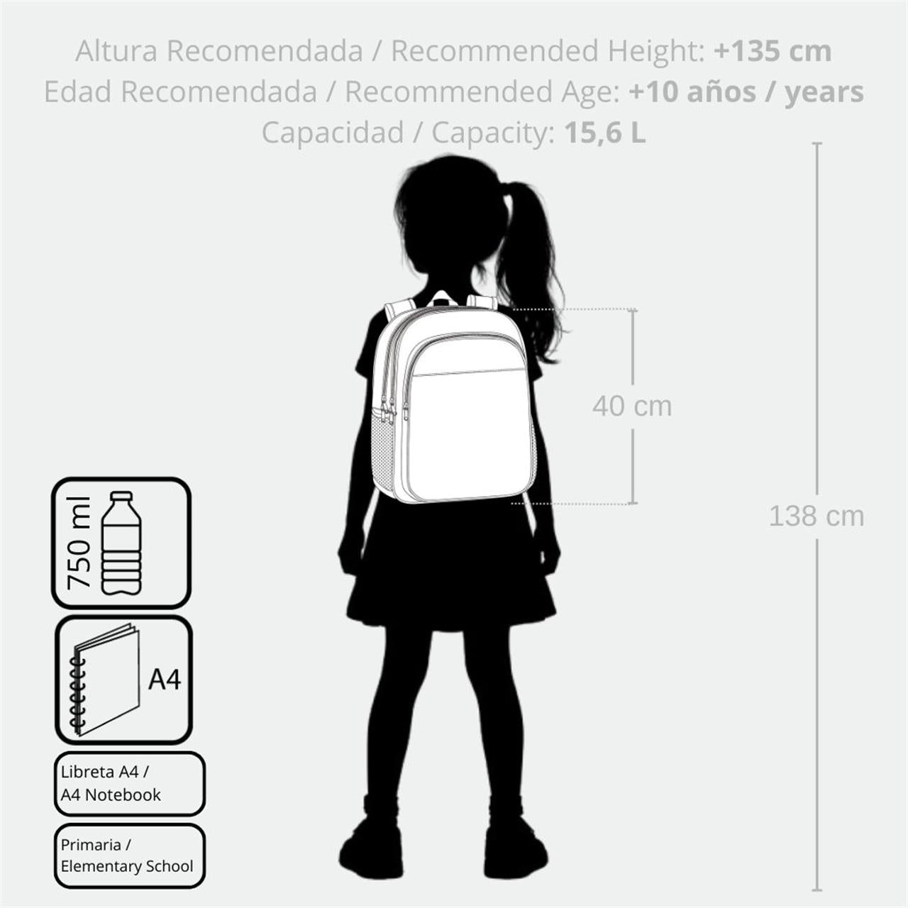 43324V1 ADAP-RUCKSACK. 40CM 2C. C/CAR FROZEN IN DIESEM ZUSAMMEN