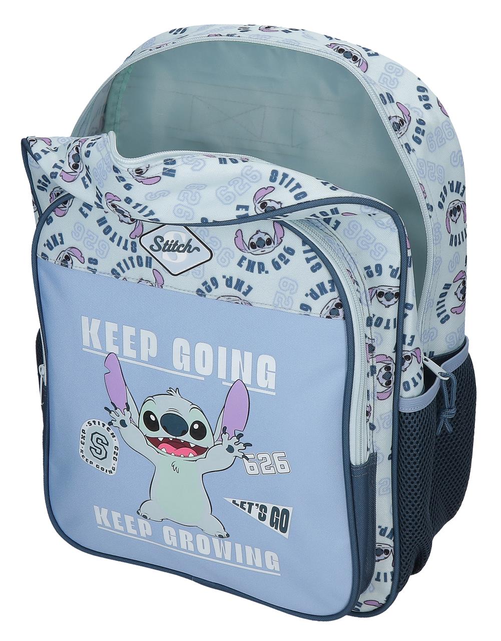 43623V1 ADAP BACKPACK. 40CM. C/CARRO. STITCH KEEP GOING