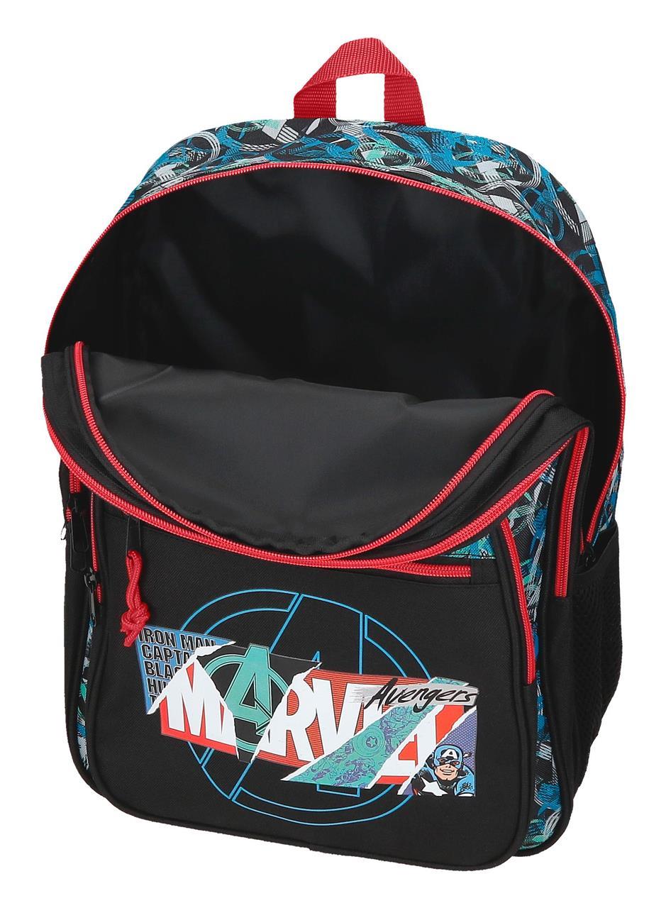 49724T1 MOCHILA ADAP. 40CM 2C. C/CARRO. MARVEL SHIELD