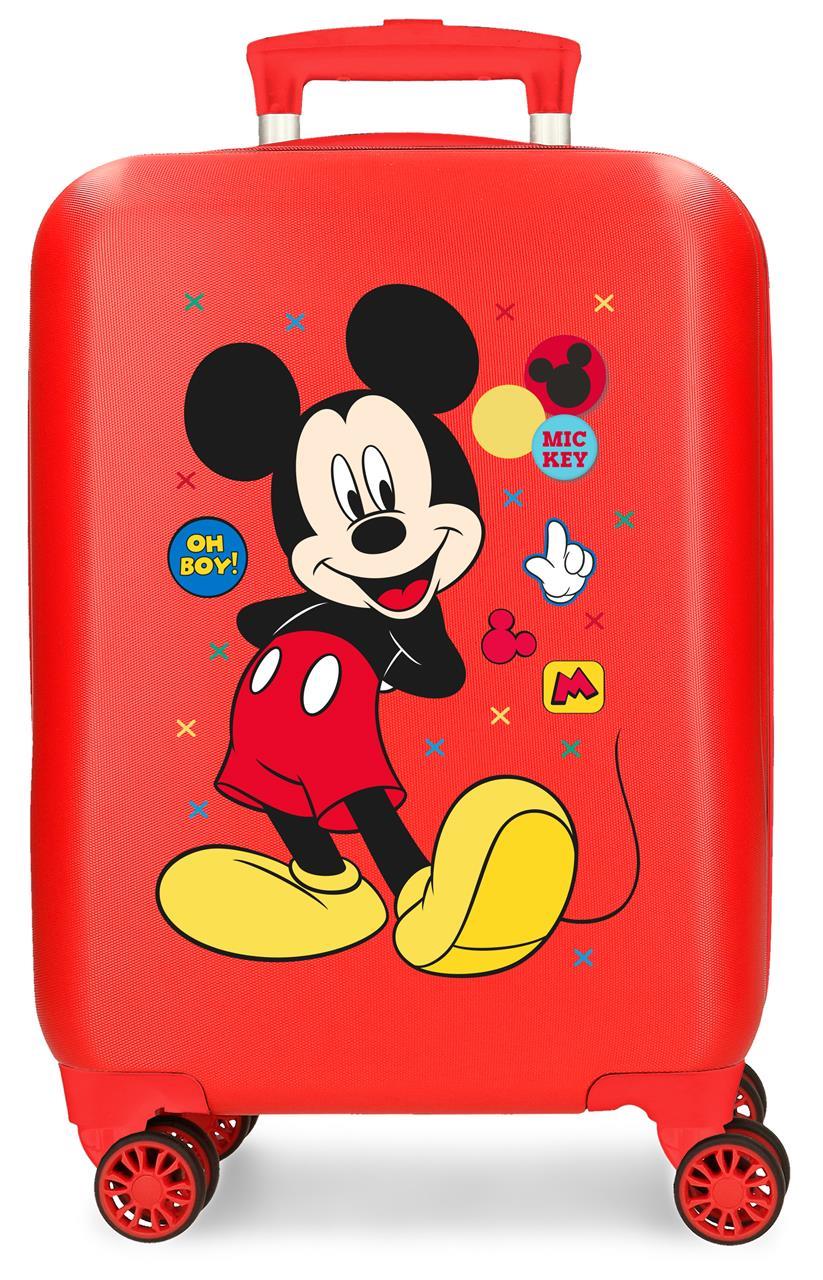 4681367 TROLLEY ABS 50 cm.4r. MICKEY Ciesz się dniem