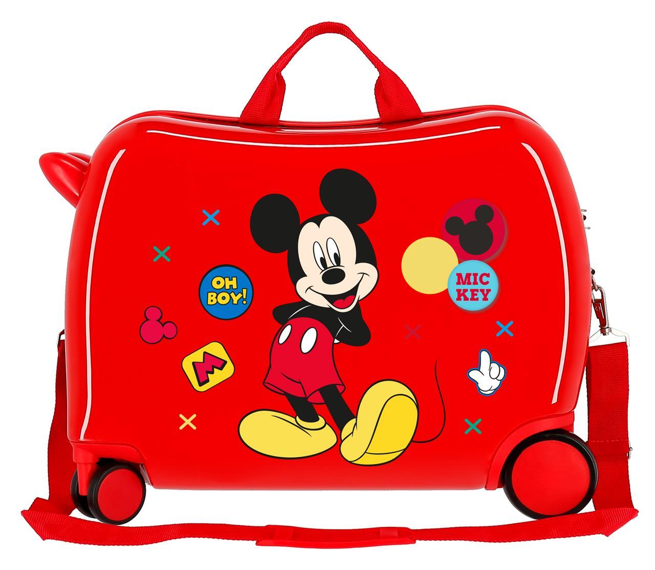 4689867 VALISE INFÉRIEUREABS 4R.(2 MULTI.) 50CM. MICKEY PROFITEZ DU