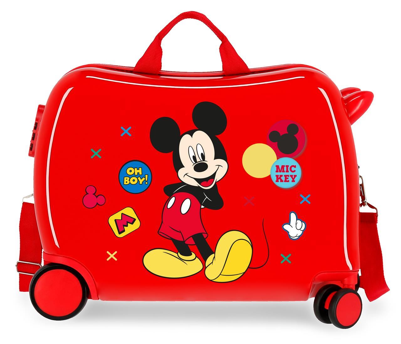 4689867 VALISE INFÉRIEUREABS 4R.(2 MULTI.) 50CM. MICKEY PROFITEZ DU