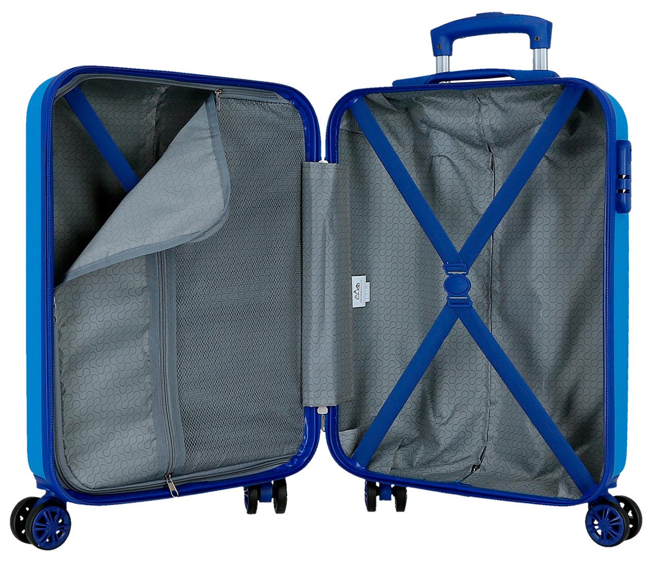 4651164 TROLLEY ABS 55CM.4R. SPIDERMAN ACTION AZUL