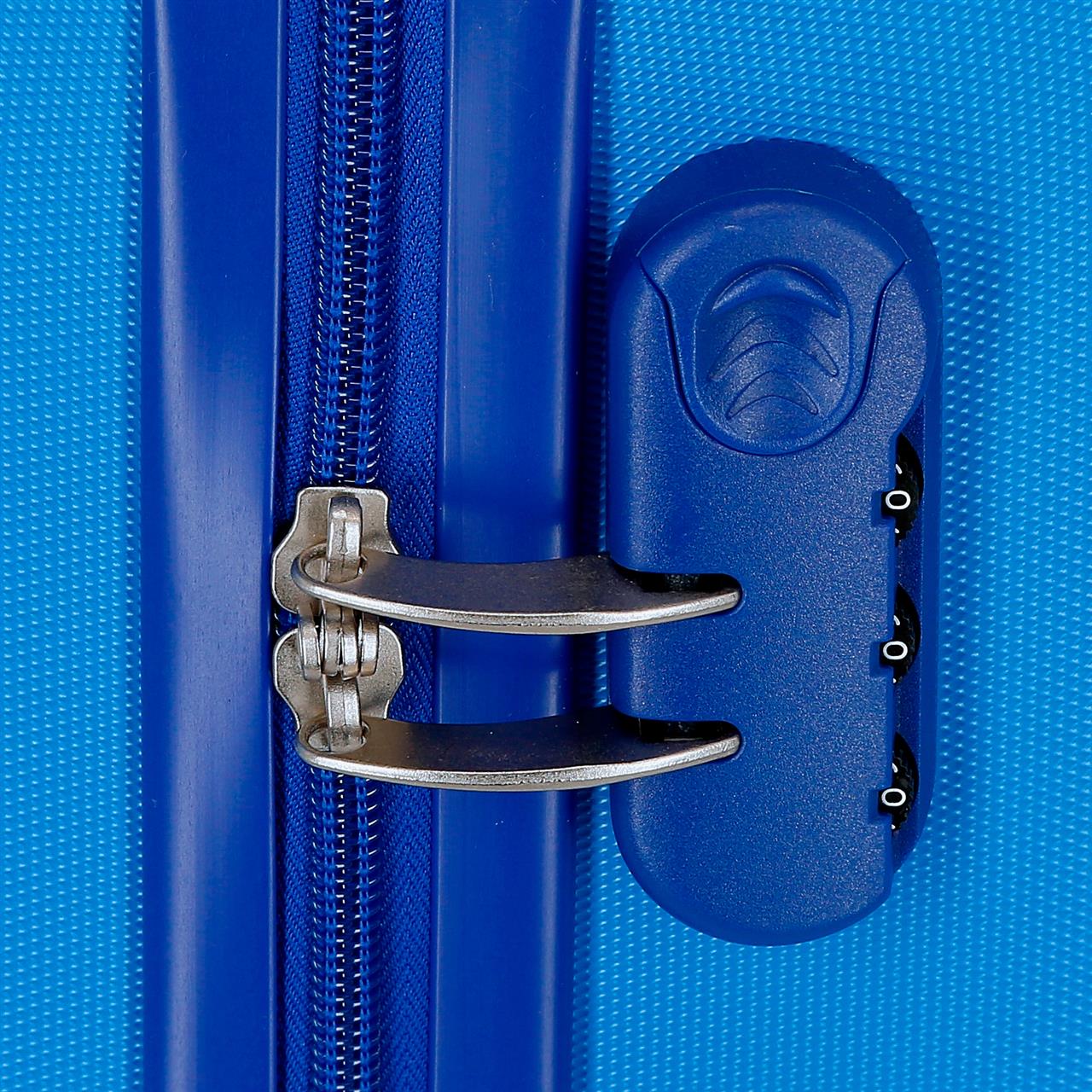 4651164 TROLLEY ABS 55CM.4R. SPIDERMAN ACTION AZUL