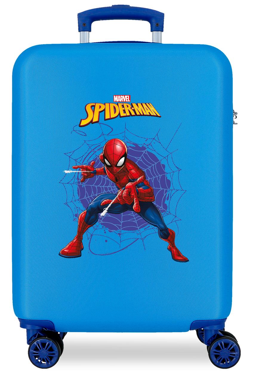 4651164 TROLLEY ABS 55CM.4R. SPIDERMAN ACTION AZUL