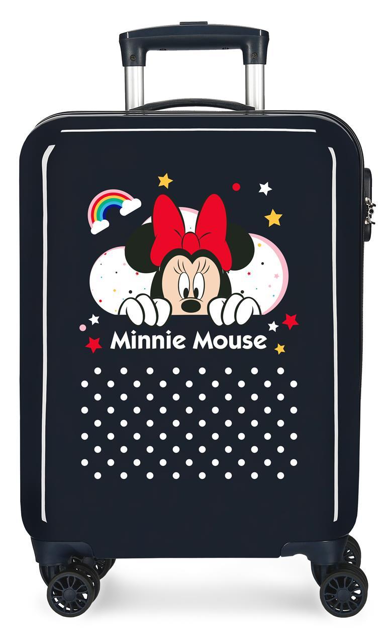 4771764 TROLLEY ABS 55CM. 4R. MINNIE RAINBOW MARINO