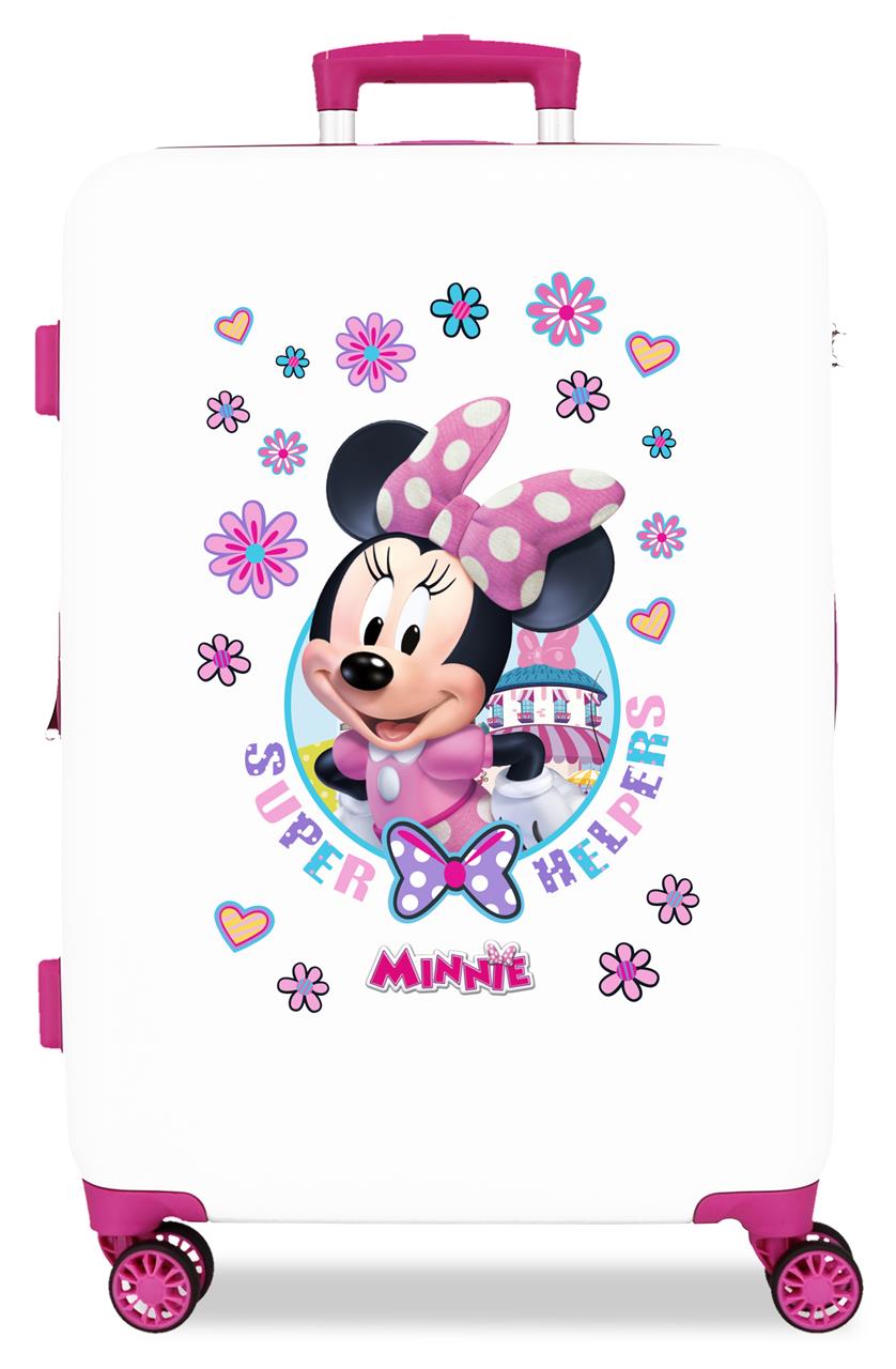 4571263 TROLLEY ABS 65CM.4r.MINNIE HAPPY HELPERS WHITE