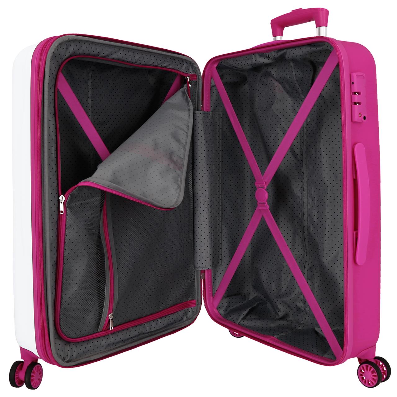 4571463 SET 2/TROLLEY ABS 55-65CM.4r.MINNIE HAPPY HELPERS