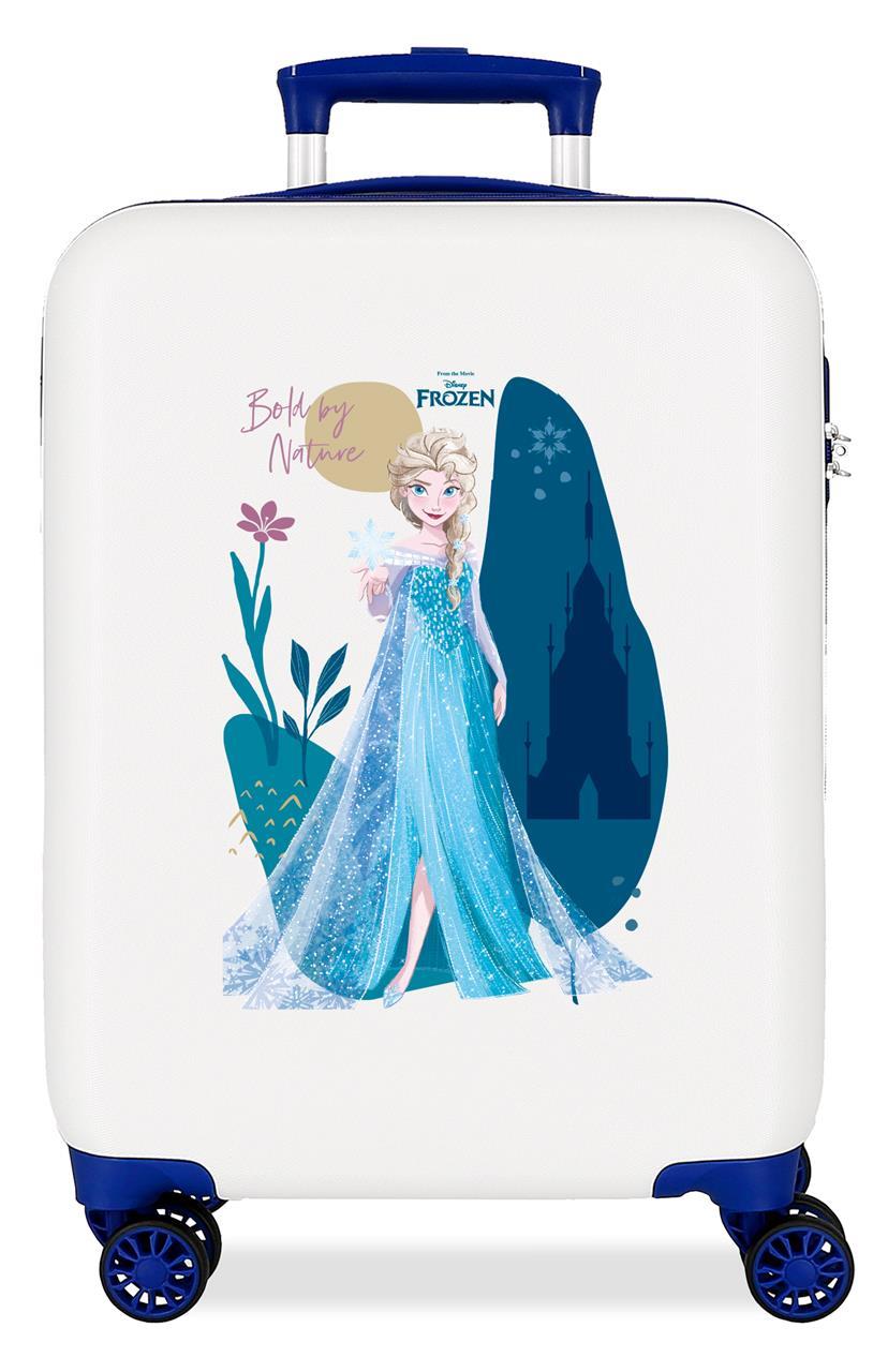 4011124 TROLLEY ABS 55CM. 4r. FROZEN Mutig von Natur aus Blanco