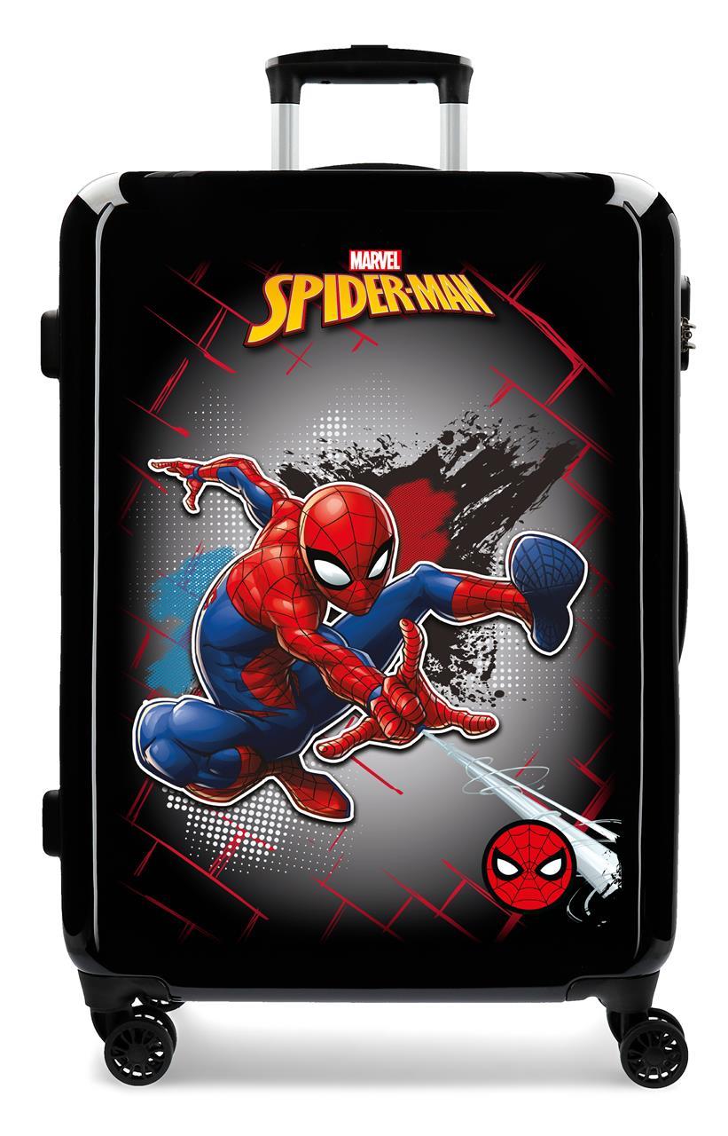 4041821 TROLLEY ABS 68CM. 4R. SPIDERMAN RED NEGRO